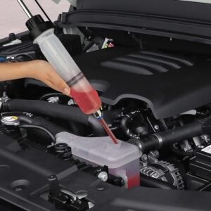 Thorstone Manual Automotive Fluid Extractor Pump, Oil Change Syringe with Hose, Fuel Suction & Filler for Fluid Evacuation (7 Oz./0.21 Qt./200 CC)