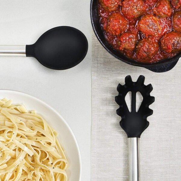 Kitchen Utensil Set-Silicone Cooking Utensils-33 Kitchen Gadgets & Spoons for Nonstick Cookware-Silicone and Stainless Steel Spatula Set-Best Kitchen Tools, Useful Pots and Pans Accessories - Image 6