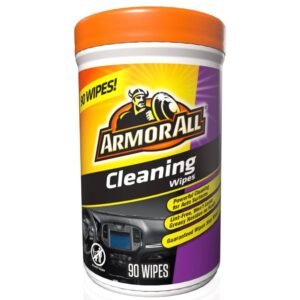 Armor All Car Cleaning Wipes, 90-Count, for Interior and Exterior Vehicle Care.